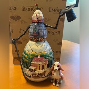 Jim Shore “Snowman’s Best Friend”.